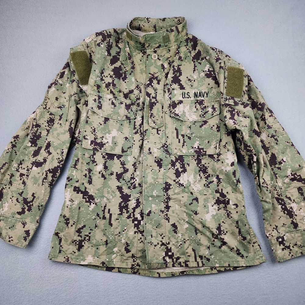 U.S Navy Blouse Medium Reg Working Uniform Type III NWU Seals Military Camo Top